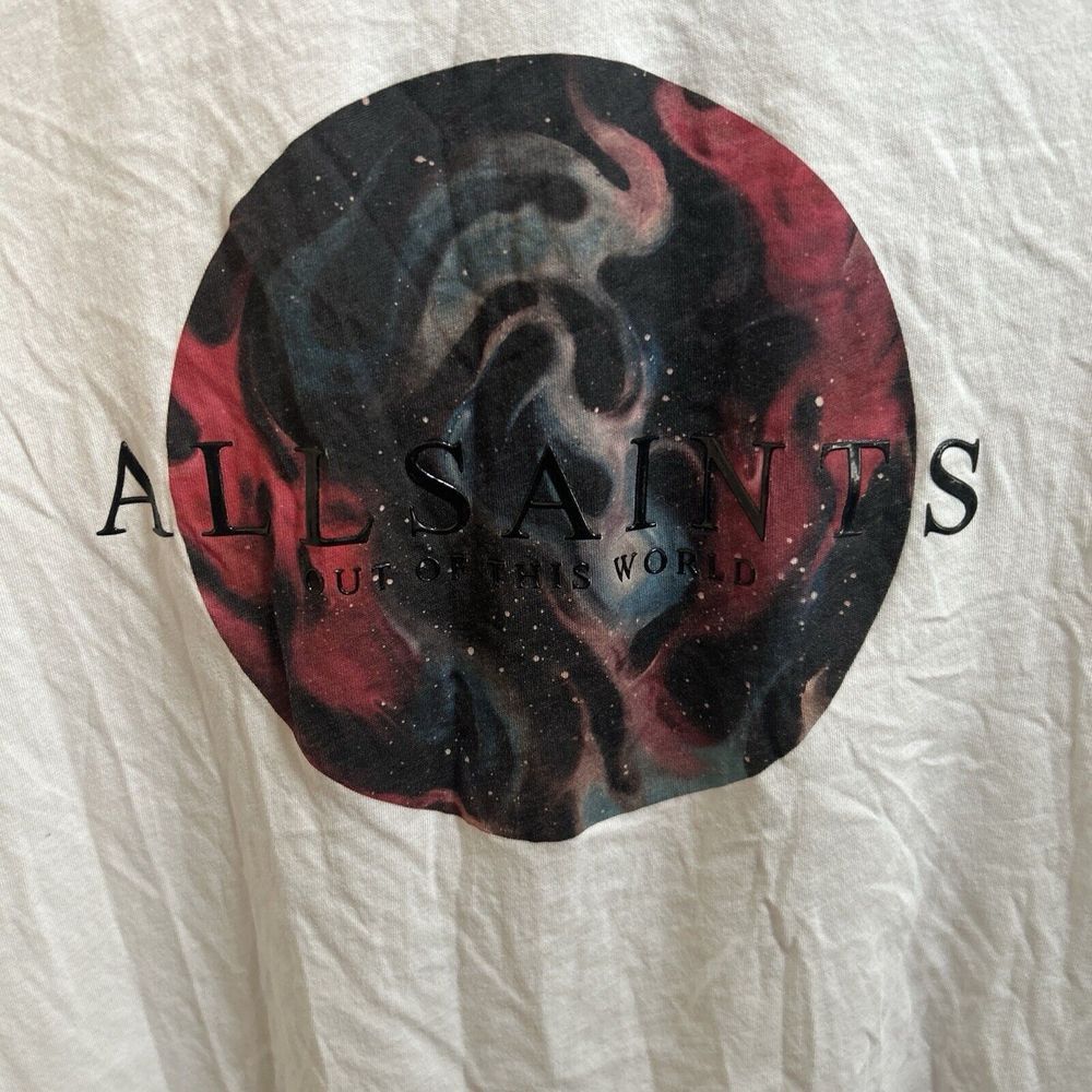 AllSaints Tshirt  Regio Anna Womens‎ Size 4 Optic White New